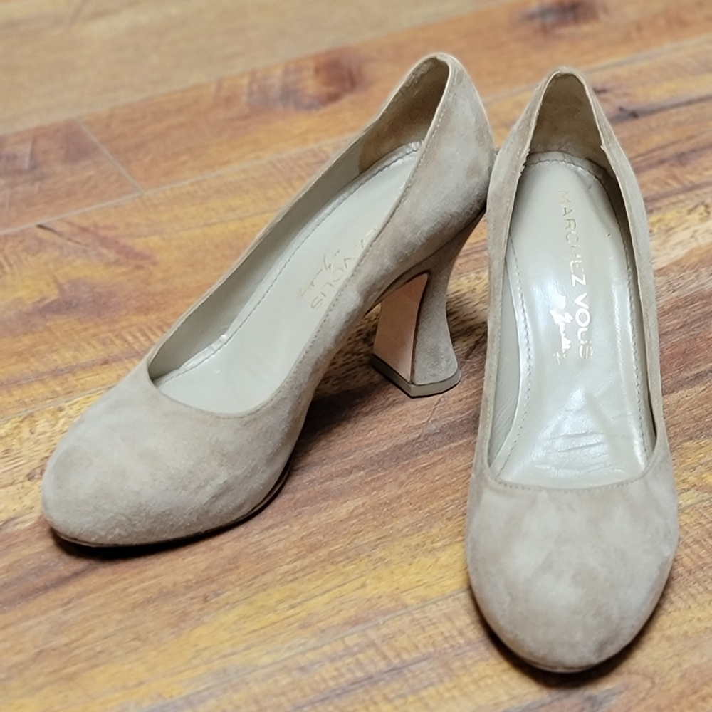 Marchez Vous Elegant Beige Women's Inez Heels